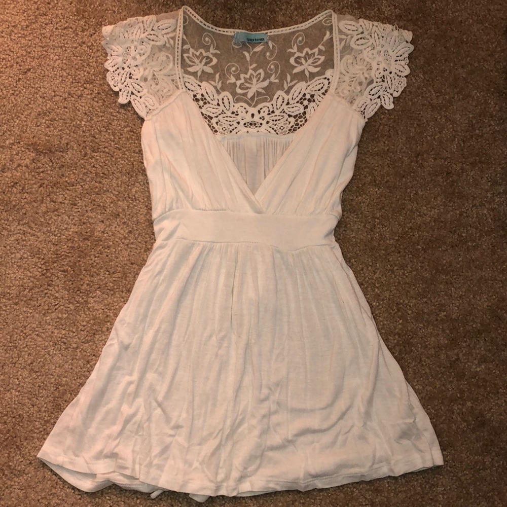 White lace top